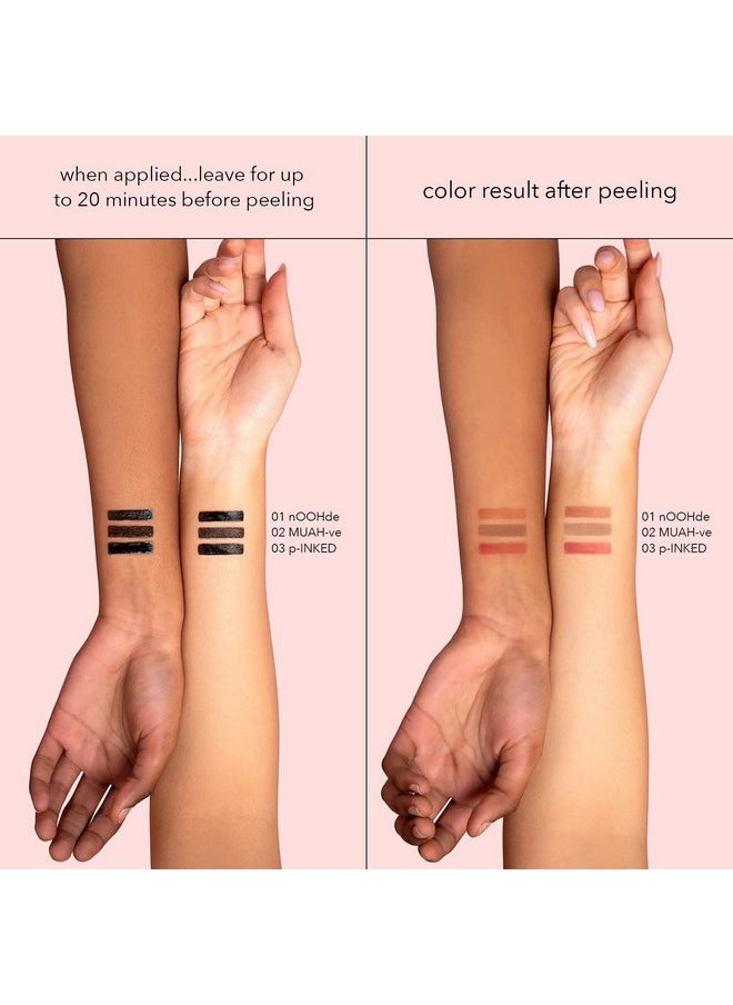 Sacheu - Lip Liner Stay N Peel Off Lip Liner Tattoo Peel Off Lip Stain Long Lasting Lip Stain Peel Off Infused With Hyaluronic Acid & Vitamin E For All Skin Types Noohde Shade Pack Of 1 - Image 1