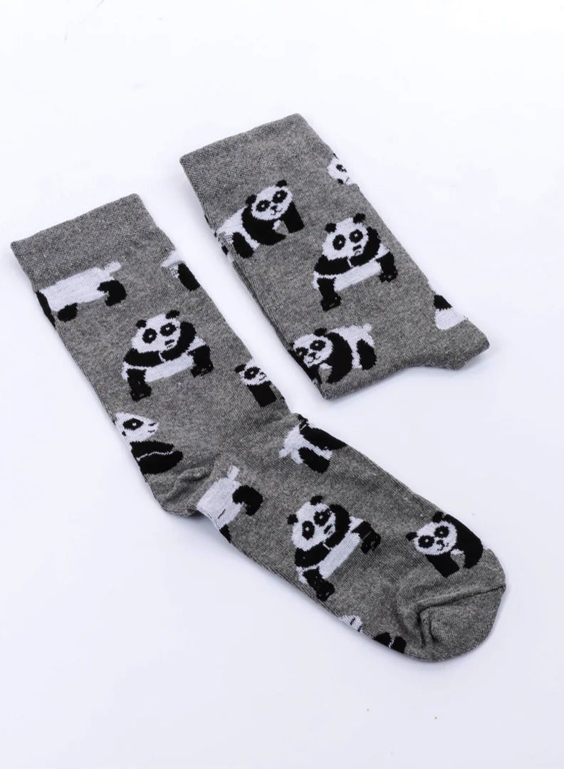 جوارب الباندا اللطيفة – جوارب دافئة وممتعة بطابع الحيوانات للرجال والنساء والأطفال، مثالية لعشاق الحيوانات