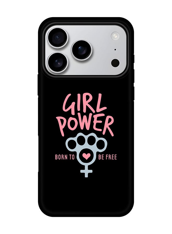 Stylizedd Tough Pro Magnetic Case for iPhone 17 Pro, Dual Layer hybrid PC + TPU Mobile Cover Matte - Girl Power