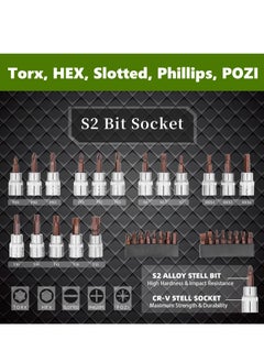 NIUXIANG Mechanic Socket Tool Kit Set,121PCS Car Repair Tool Wrench Set Batch Head Ratchet Pawl Socket Spanner Screwdriver Auto Repairing and Household  - Image 4