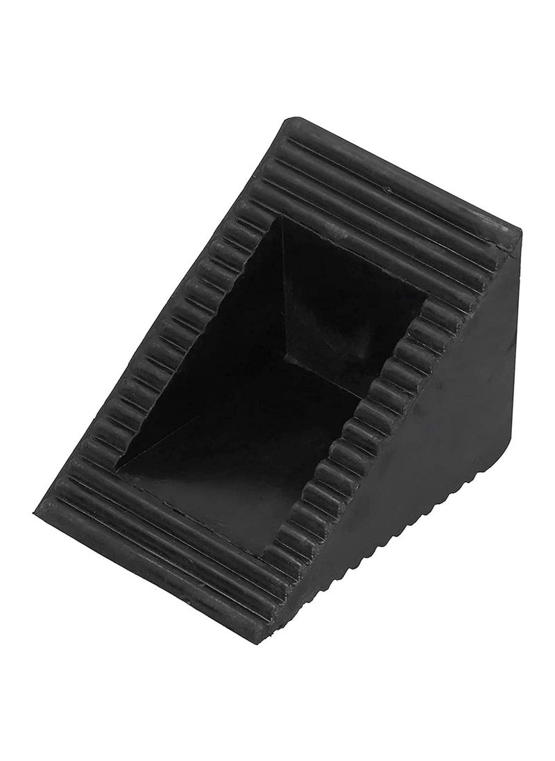SYOSI - Wheel Stoppers, 1Pcs Black Wheel Wedge, for Car Wheel Tires Trucks Trailers, Solid Rubber Heavy Duty Black Wheel Chock - Image 1