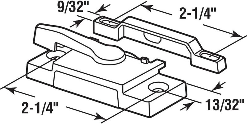 PRIMELINE F 2744 Sash Lock, Single Unit, White – Diecast Construction, White Powder Coat w/ Enamel Finish, Designed for both Single & Double Hung Windows (Single Pack) - Image 2