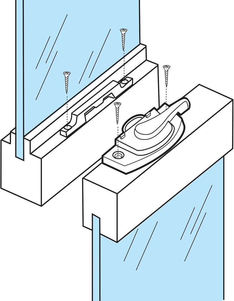 PRIMELINE F 2744 Sash Lock, Single Unit, White – Diecast Construction, White Powder Coat w/ Enamel Finish, Designed for both Single & Double Hung Windows (Single Pack) - Image 4