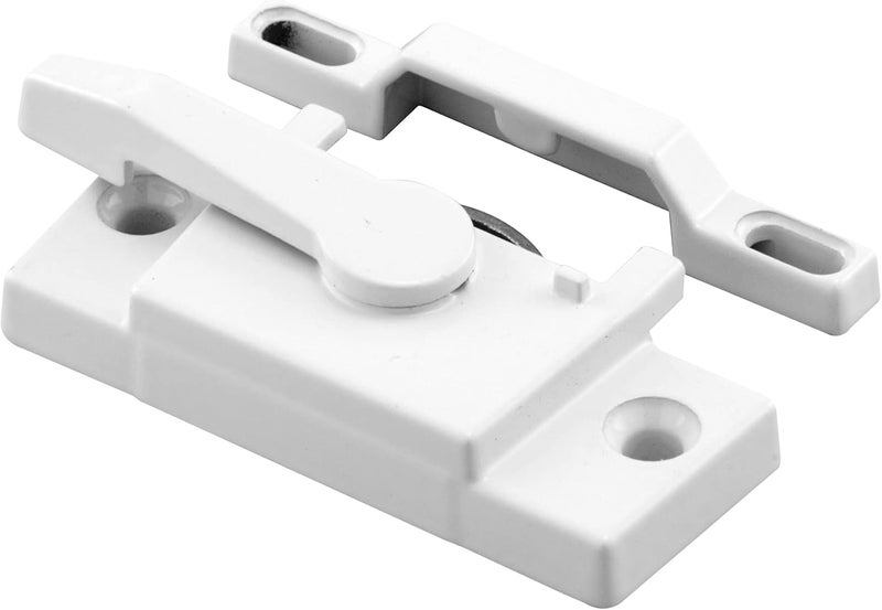 PRIMELINE F 2744 Sash Lock, Single Unit, White – Diecast Construction, White Powder Coat w/ Enamel Finish, Designed for both Single & Double Hung Windows (Single Pack) - Image 1
