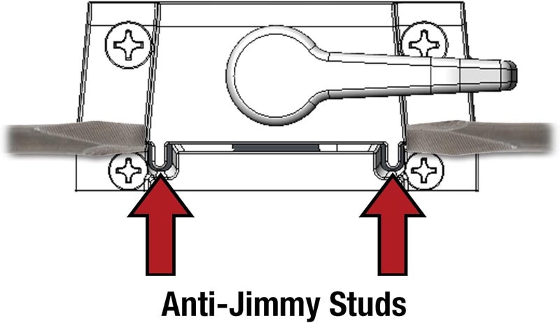 PRIMELINE F 2744 Sash Lock, Single Unit, White – Diecast Construction, White Powder Coat w/ Enamel Finish, Designed for both Single & Double Hung Windows (Single Pack) - Image 3