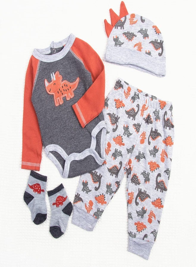 Pedolltree Reborn Baby Boy Doll Clothes 24 Inch Accesories Outfits Dinosaur 4 Pcs Set for 22-24 inch Reborn Dolls Clothes Clothing - Image 4