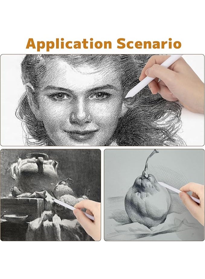 Mixing Paper Wiper Set Blending Stumps with Sandpaper Pencil Sharpener for Drawing and Sketching Pack of 10 - Image 4