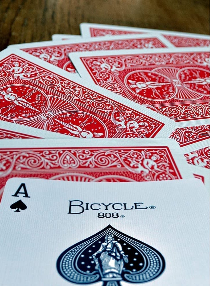 بايسكل أوراق اللعب القياسية باللون الأحمر والأزرق لجميع ألعاب الورق 2x52 - Image 5