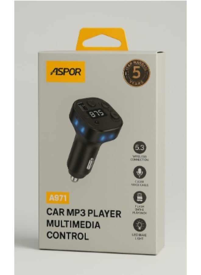 أسبور مشغل موسيقى السيارة ASPOR A971 – تحكم ذكي وصوت نقي أثناء القيادة - Image 4