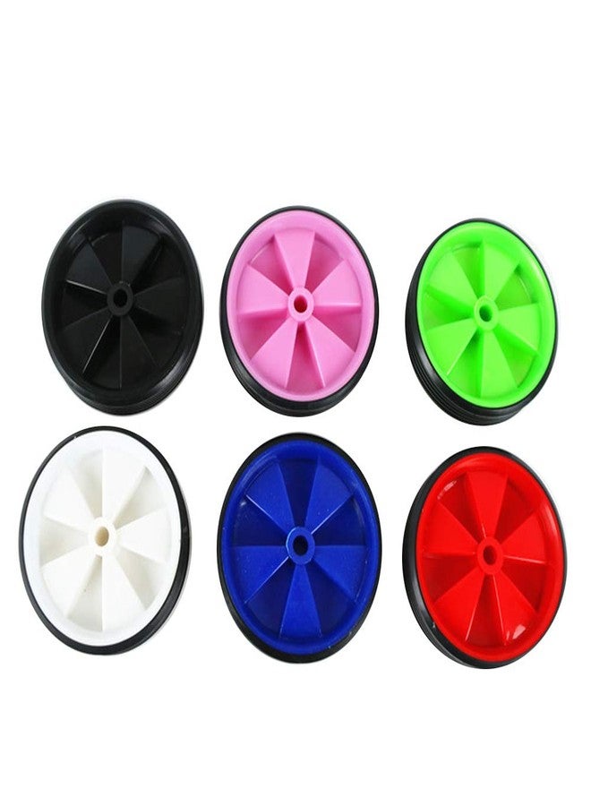 SYCOOVEN Pink Bicycle Training Wheels for Kids - 1 Pair Cycling Support Wheels, Low Noise Rubber Bike Assist Wheel Stabilisers - Image 2
