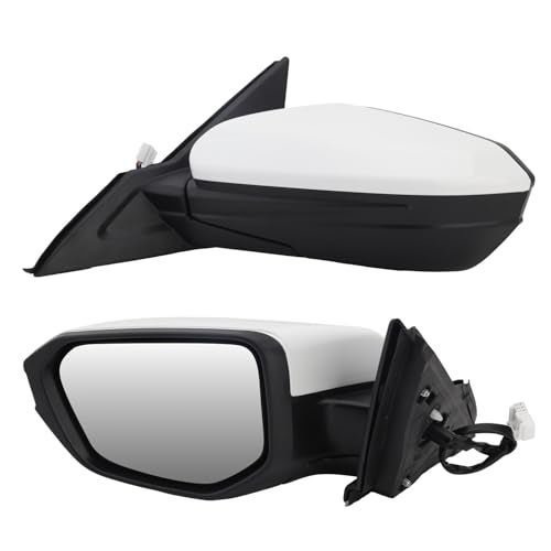MOFOAP Driver Side View Mirror Compatible with 2016-2021 Honda Civic Power Heated,Civic Side Mirror Left Replace# 76258TBAC02ZA, 5Pins-Heated（White） - Image 1