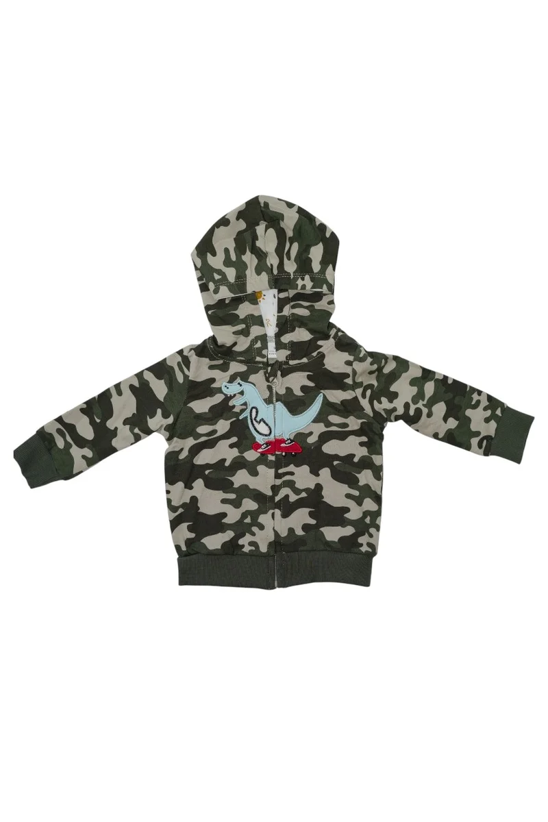 Bambimici Bambimici Dinosaur Print Hoodie - Multicolor