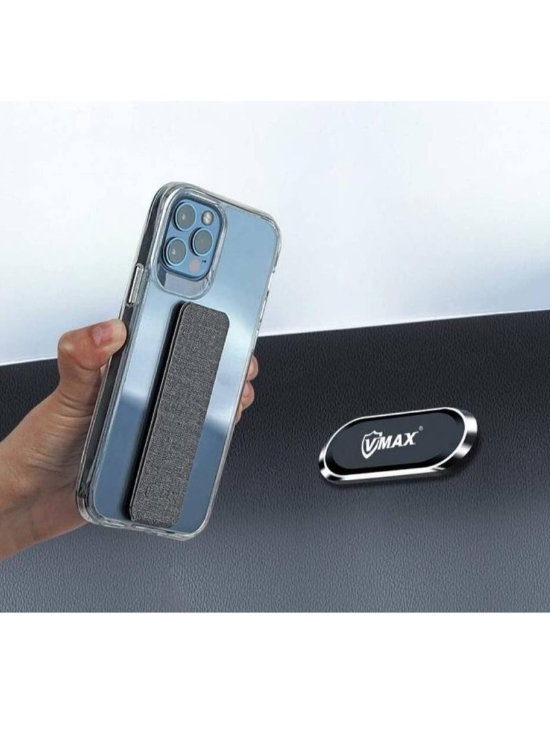 Vmax Extreme Shock Eliminator iPhone 15 With Transparent Clamp And Back Cover Magnetic Phone Back Grip Lens Protection For The Camera Leather Bracelet For Mobile Charging - Image 2