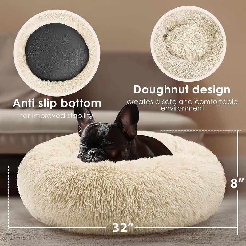 Hoewina GOG Beds Large Sized GOG, 32in Pet Beds for Large Gogs and Cats, Washable Indestructible Extra Large GOG Bed (Light Brown) - Image 3