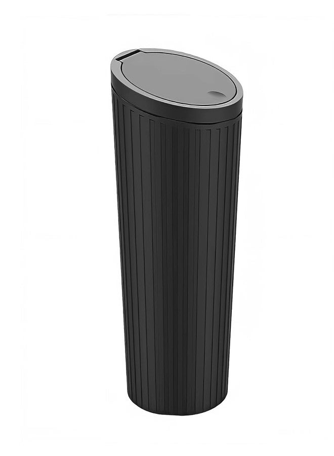 MOHILAA Car Trash Bin with Lid – Small Plastic Covered Waste Holder, Leak Resistant, Perfect for Cup Holder or Dashboard Use in Cars, Home or Office - Image 2