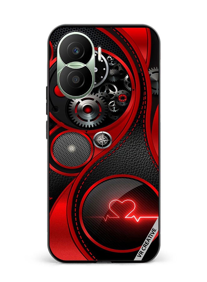 VR CREATIVE Protective Case Cover For Honor Play7T Pro Power Heart Design Multicolour - Image 1