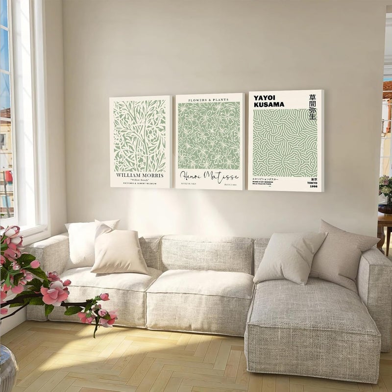 KBKBART Sage Green Matisse Wall Art Set - Image 2