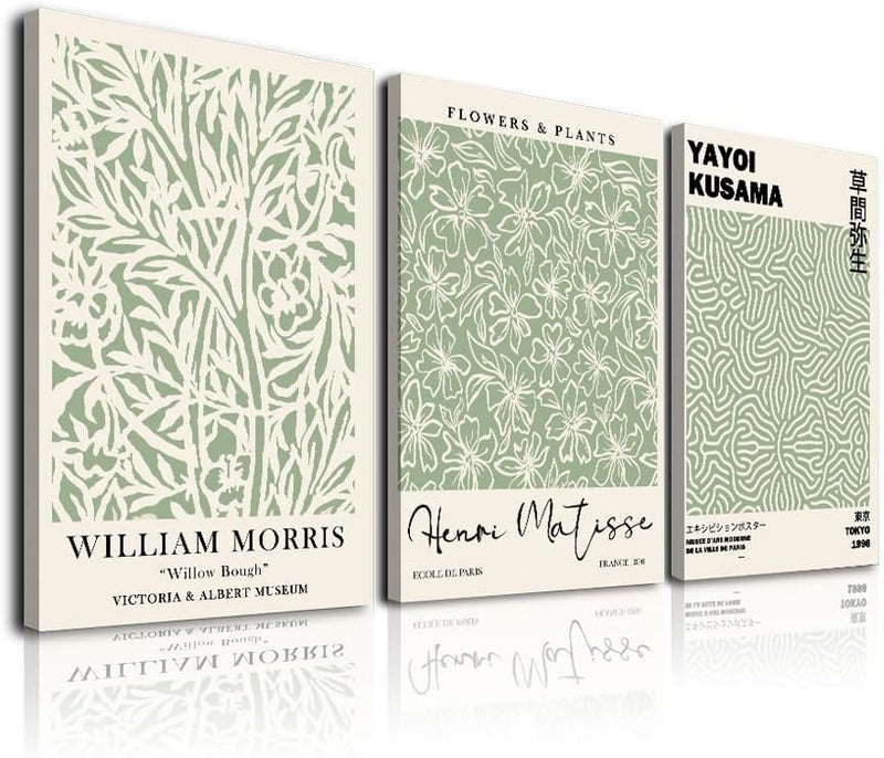 KBKBART Sage Green Matisse Wall Art Set - Image 1