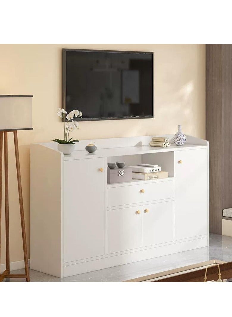 خزانة تخزين المطبخ الخزانة الجانبية ، خزانة المطبخ الخشبية مع 1 درج و 4 أبواب لفرن الميكروويف ، رفوف تخزين مستقلة لغرفة الطعام غرفة المعيشة والمطبخ (CDA5) - Image 3