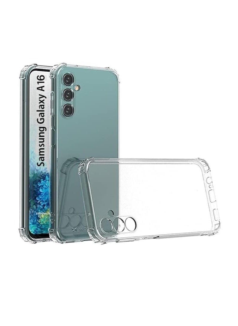 Samsung Galaxy A16 5G Case, Mobile Phone Case for Samsung Galaxy A16 5G Protective Case Ultra Thin with Drop-Proof Corner Cases Silicone TPU Case Clear Transparent