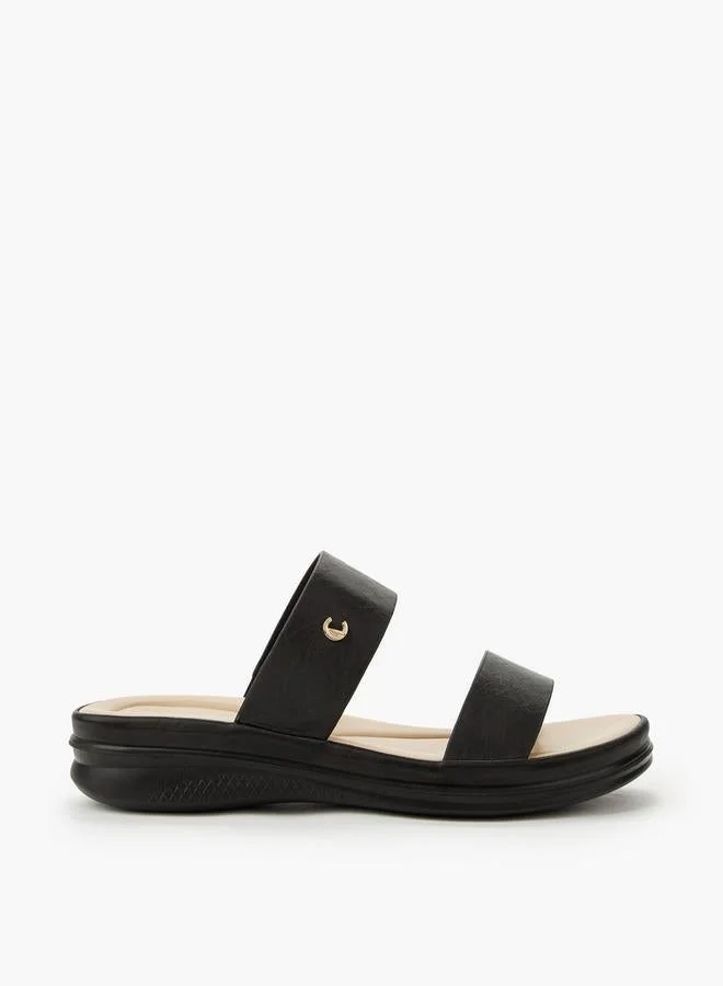 Le Confort Women Textured Slide Sandals