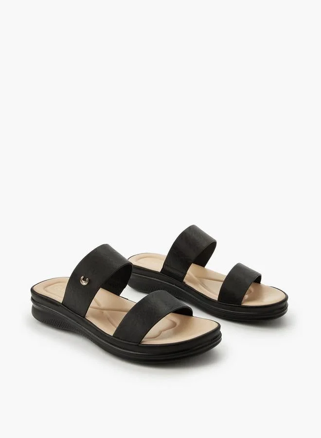 Le Confort Women Textured Slide Sandals