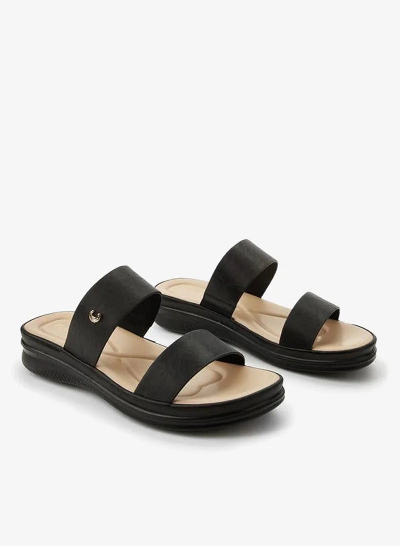 لو كونفورت Women Textured Slide Sandals