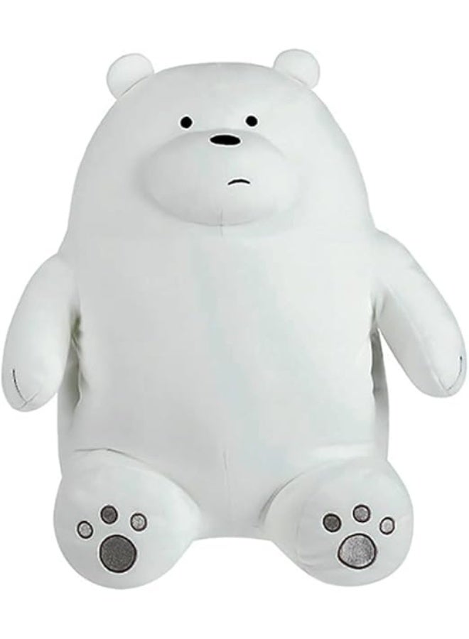 MINISO We Bare Bears Polar Cushion Sitting White - Image 1