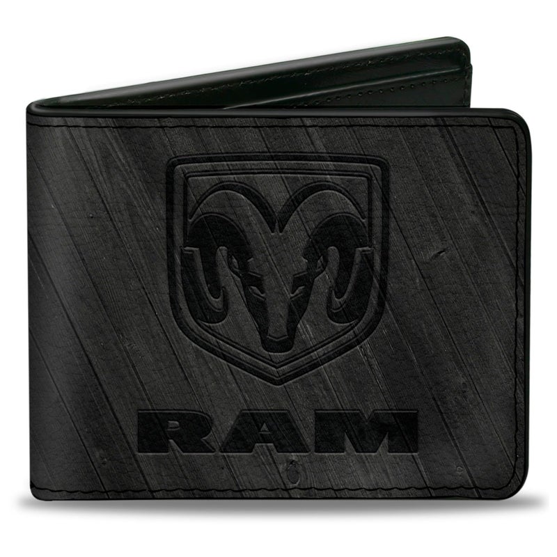BuckleDown Mens BuckleDown PU Bifold Wallet Ram Logo 40 x 35 US