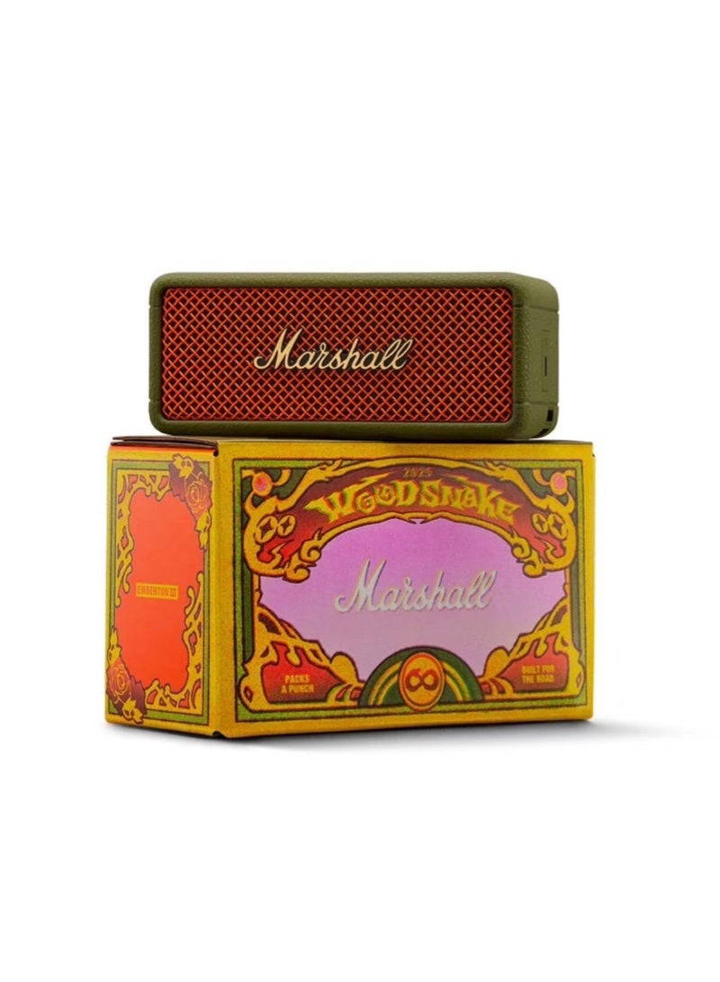 MARSHALL EMBERTON III Marshall Limited Edition Outdoor Bluetooth Speaker Small Subwoofer Speaker High Sound Quality - Green - Image 1