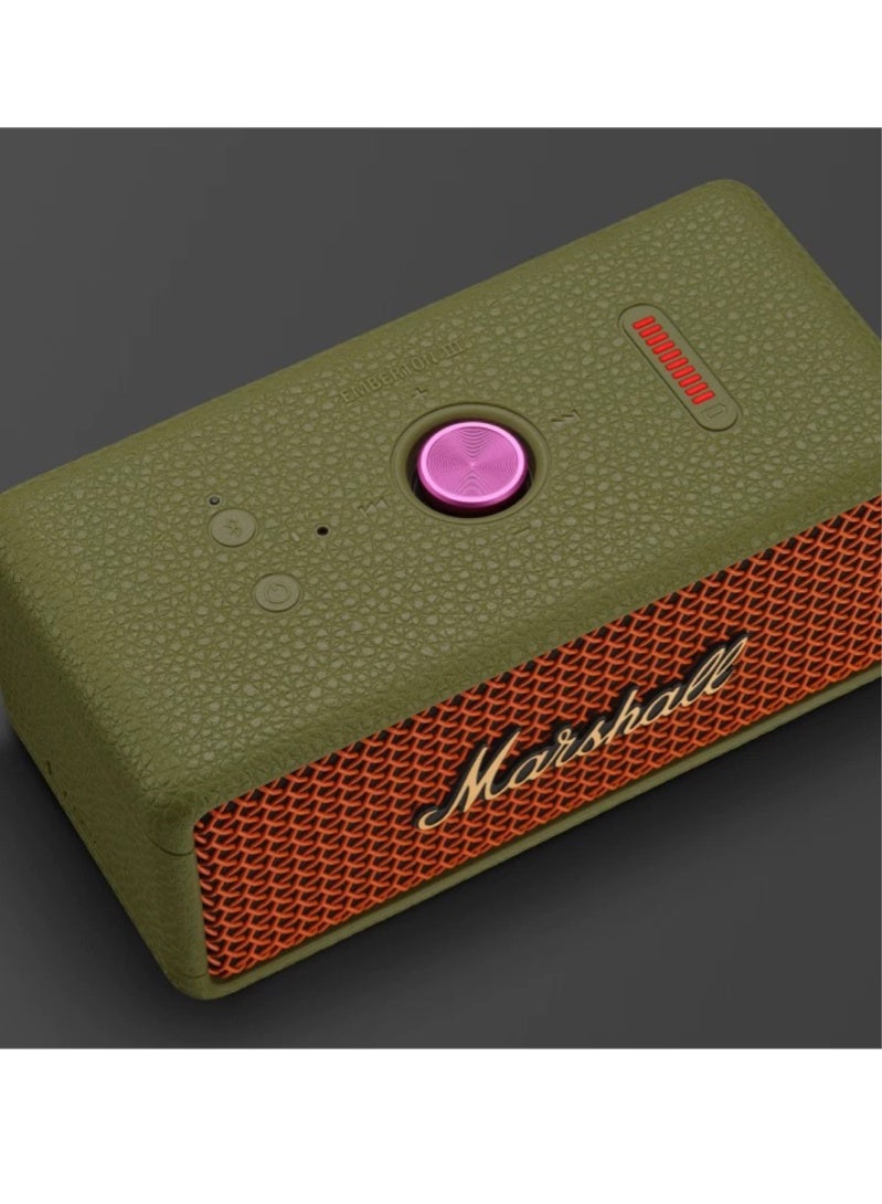 MARSHALL EMBERTON III Marshall Limited Edition Outdoor Bluetooth Speaker Small Subwoofer Speaker High Sound Quality - Green - Image 3