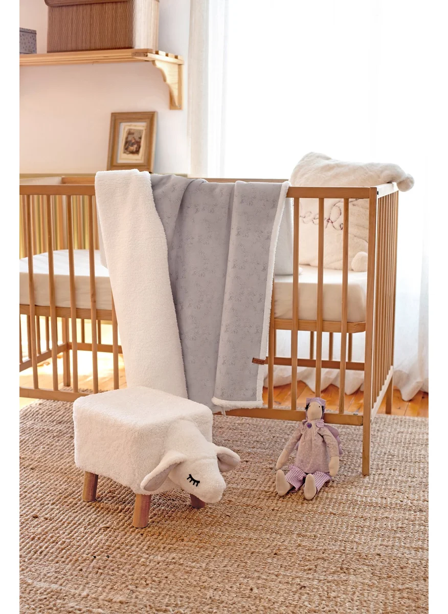 Hamur Fluffy Baby BLANKET 80x100 cm Solid Gray