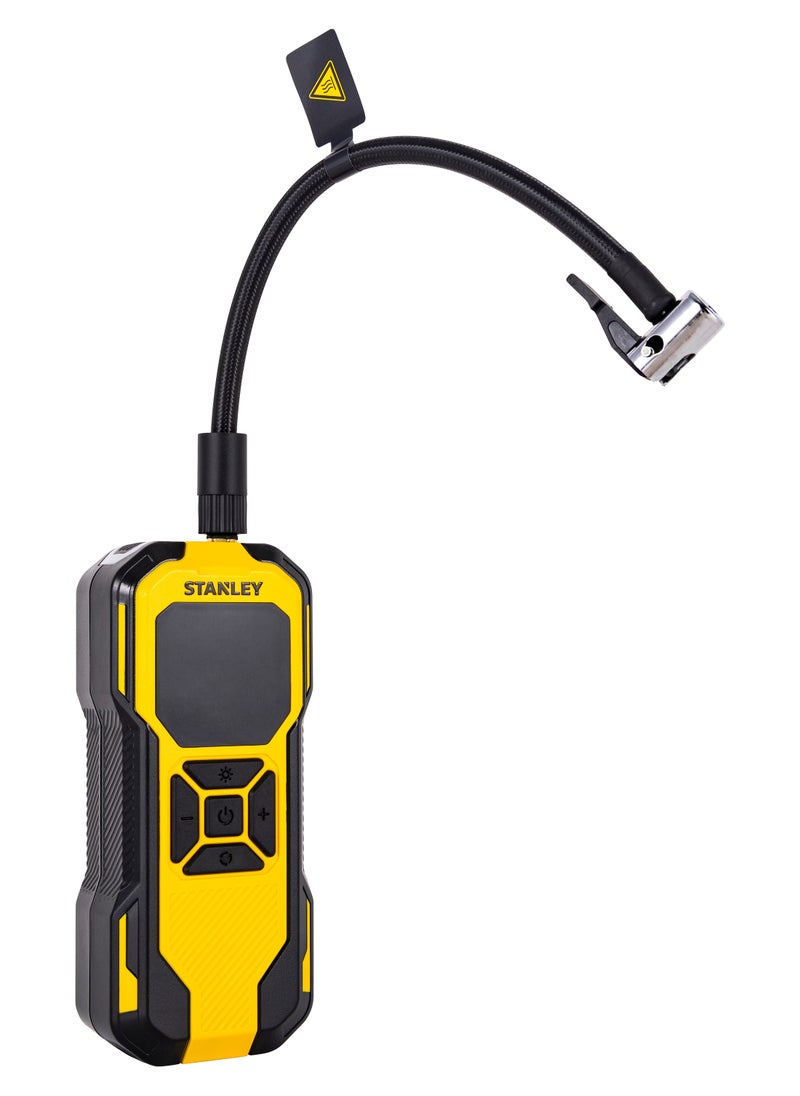 Stanley - Cordless Tire Inflator, Digital Gauge, 150 Psi Max Air Pressure, Built-in LED, Dual Power Sources - Image 1