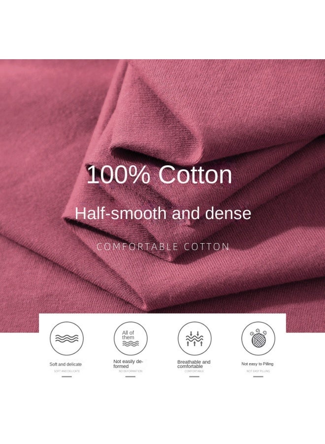 Outdoor Cotton T-shirt】fashionable And Versatile 100% Cotton Short-sleeved Shirt With Trendy Round Neck For Summer - Image 4