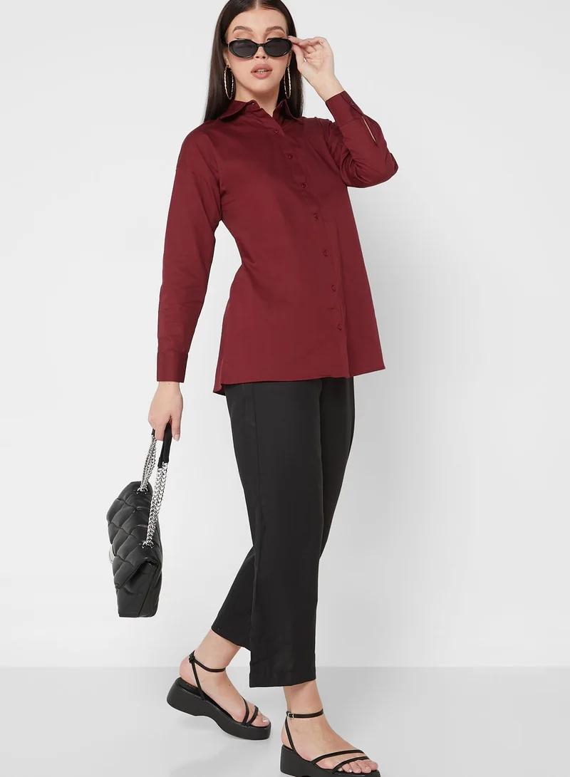 Khizana Pintuck Detail Wide Leg Pants