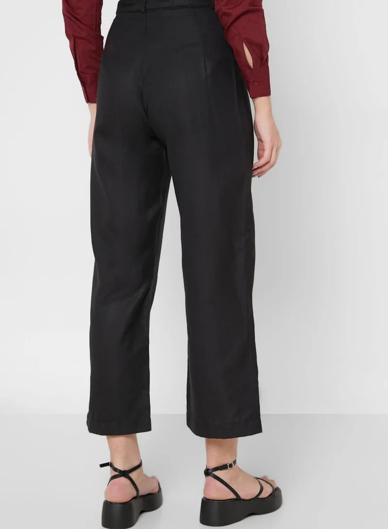 Khizana Pintuck Detail Wide Leg Pants