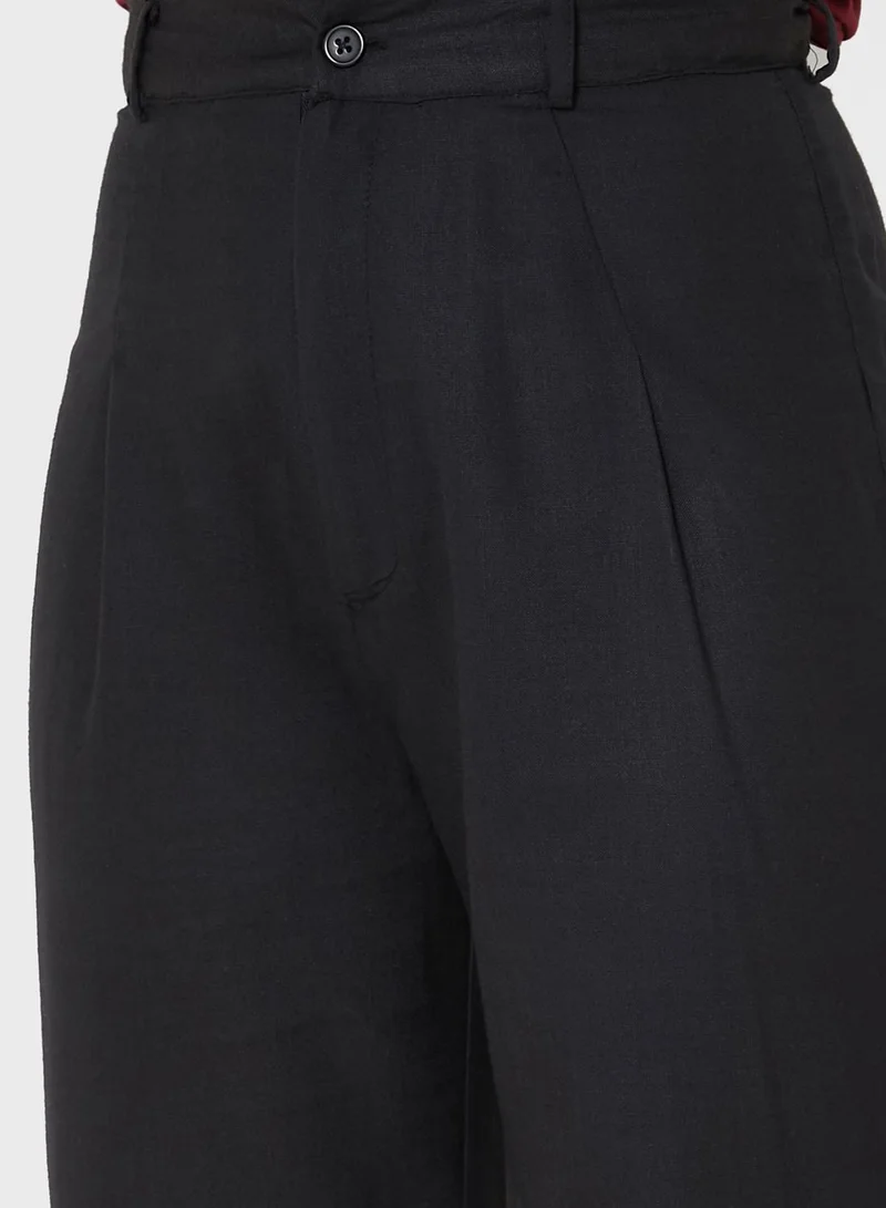 Khizana Pintuck Detail Wide Leg Pants