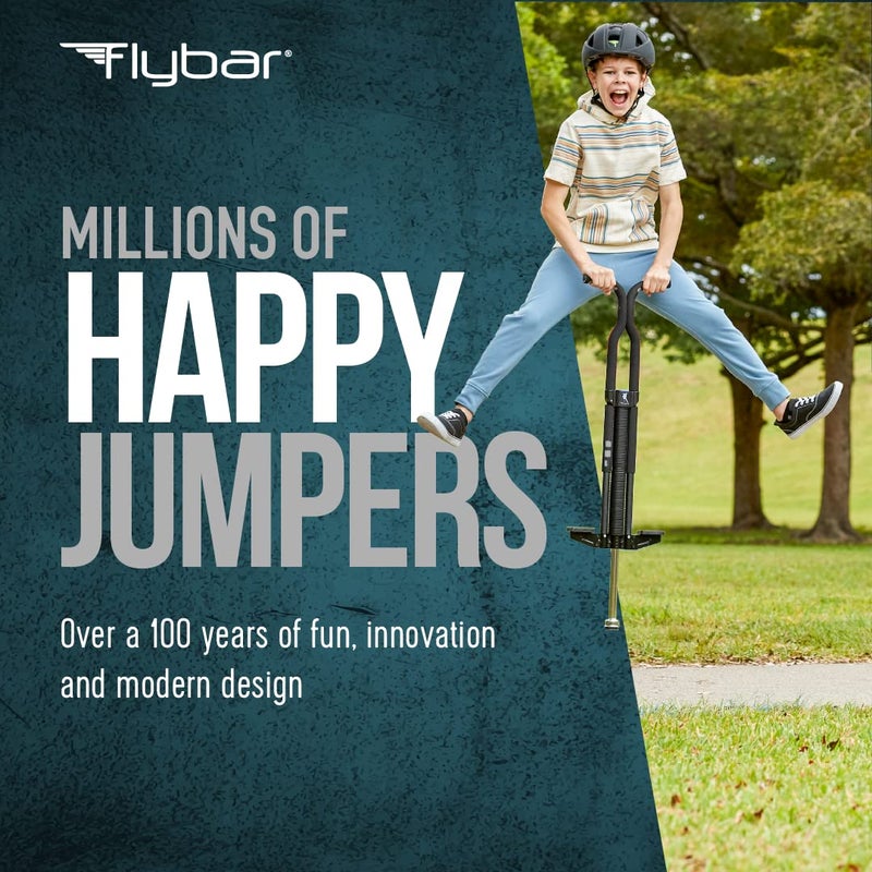 Flybar Master Pogo Stick for Kids Ages 9+, 80â€“160 lbs â€“ Easy Grip Handles â€“ Active Exercise Toy for Tweens & Teens â€“ Outdoor Toy with Non-Slip Foot Pegs for Boys and Girls â€“ No Assembly Needed - Image 2