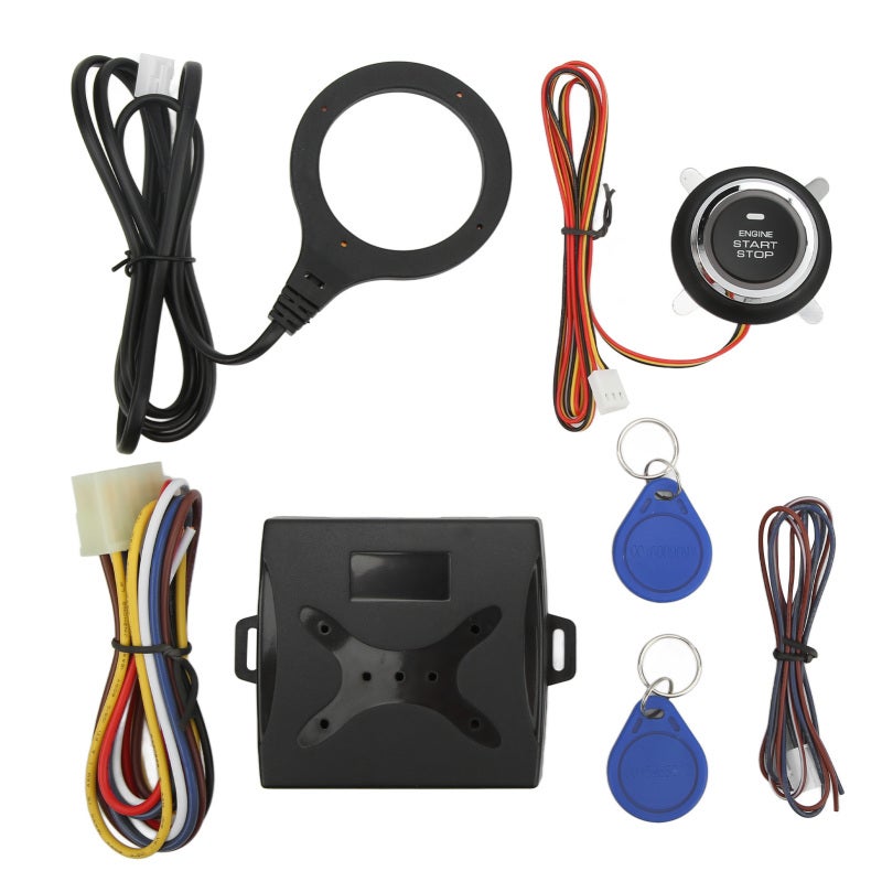 Push Button Start Kit 12V Universal Fit Smart Inductive Key - Foot Brake Detection Keyless Ignition System for 12V Vehicle Owners - Image 4