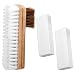 Sinbana Suede Shoe Brush and Eraser Kit 2in1 Suede Cleaning Brush with 2 Erasers Practical Shoes Cleaning Tools for Nubuck Boots Bags Sofa Purses - Image 2