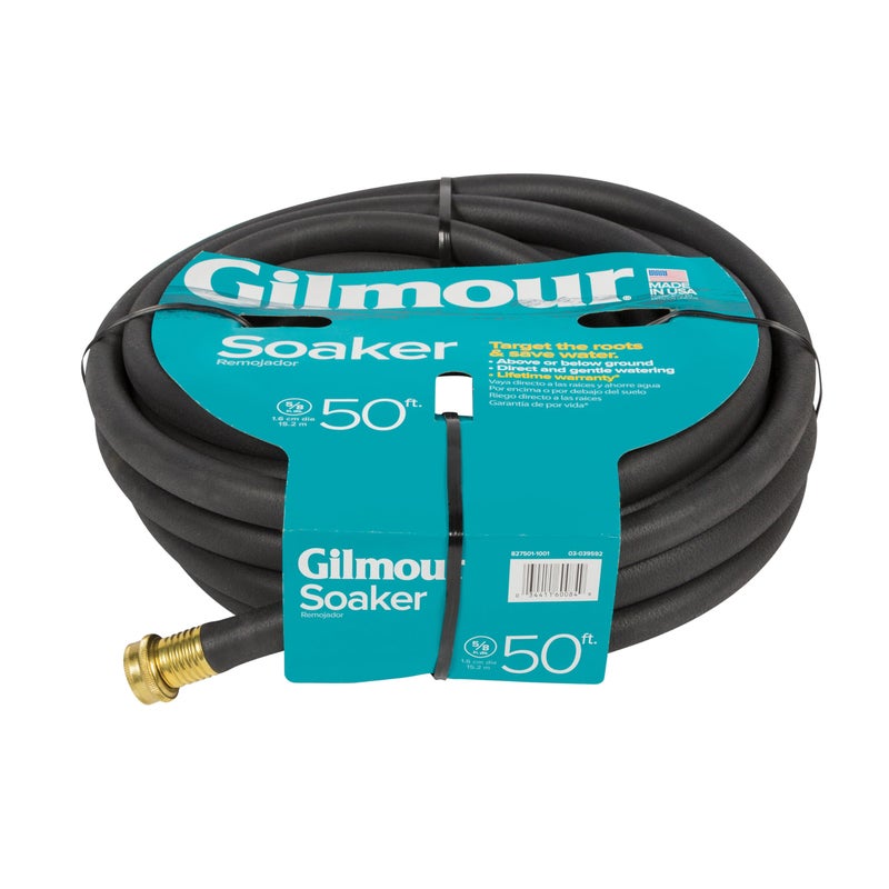 Gilmour 5/8" x 50' Round Weeper Soaker Hose for Garden Beds, Drip Irrigation Outdoor Hose, Flexible Garden Hose for Vegetable Gardens, Flower Beds, Lawns, and Orchards - Image 2
