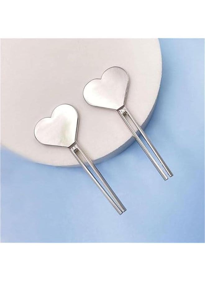 Generic 3Pcs Silver Manual Toothpaste Squeezer Heart Stainless Steel Dispenser Tube Squeezer Hand Cream Tube Key Roller Set Bathroom Accessories Daily Living Tube Squeezing Aids, Toothpaste Tube Squeezer  - Image 3