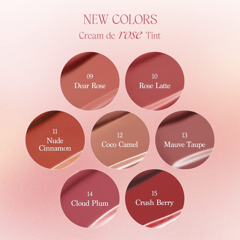 dasique Cream De Rose Tint #04 Redwood I Vegan, Cruelty-free I A Creamy Matte Finish, Infused with Rose Water - Image 5