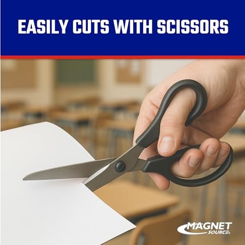 Master Magnetics Flexible Magnetic Sheet - 12" Wide, 48" Long, White Vinyl Front, 07060 - Image 4