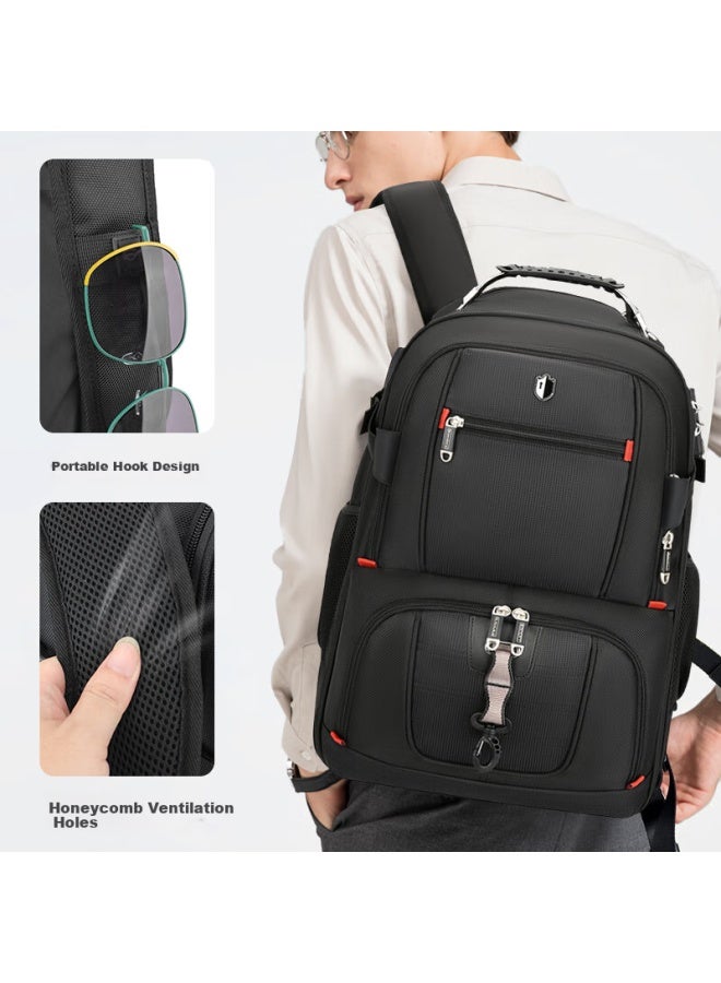 Swicky Trolley Backpack For Men, New Model, Carry-on Approved, Travel Leisure Large Capacity Lightweight Backpack - Image 4