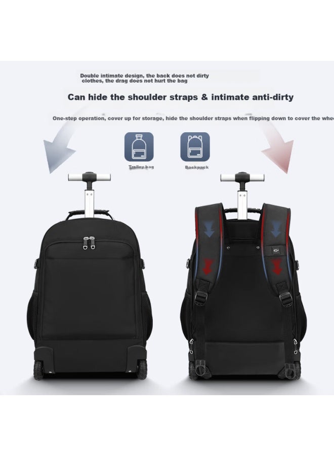 Swicky Trolley Backpack For Men, New Model, Carry-on Approved, Travel Leisure Large Capacity Lightweight Backpack - Image 3