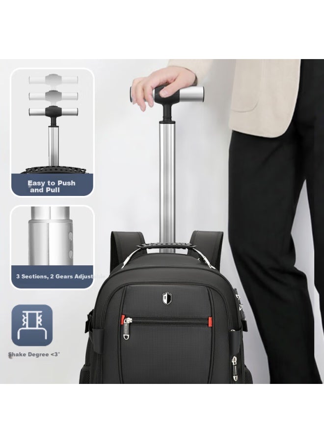 Swicky Trolley Backpack For Men, New Model, Carry-on Approved, Travel Leisure Large Capacity Lightweight Backpack - Image 2