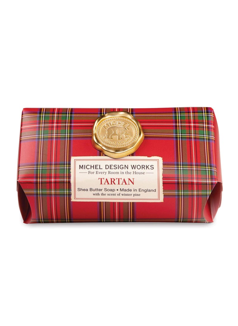Michel Design Works Michel Design Works Large Bath Soap Bar, Tartan 