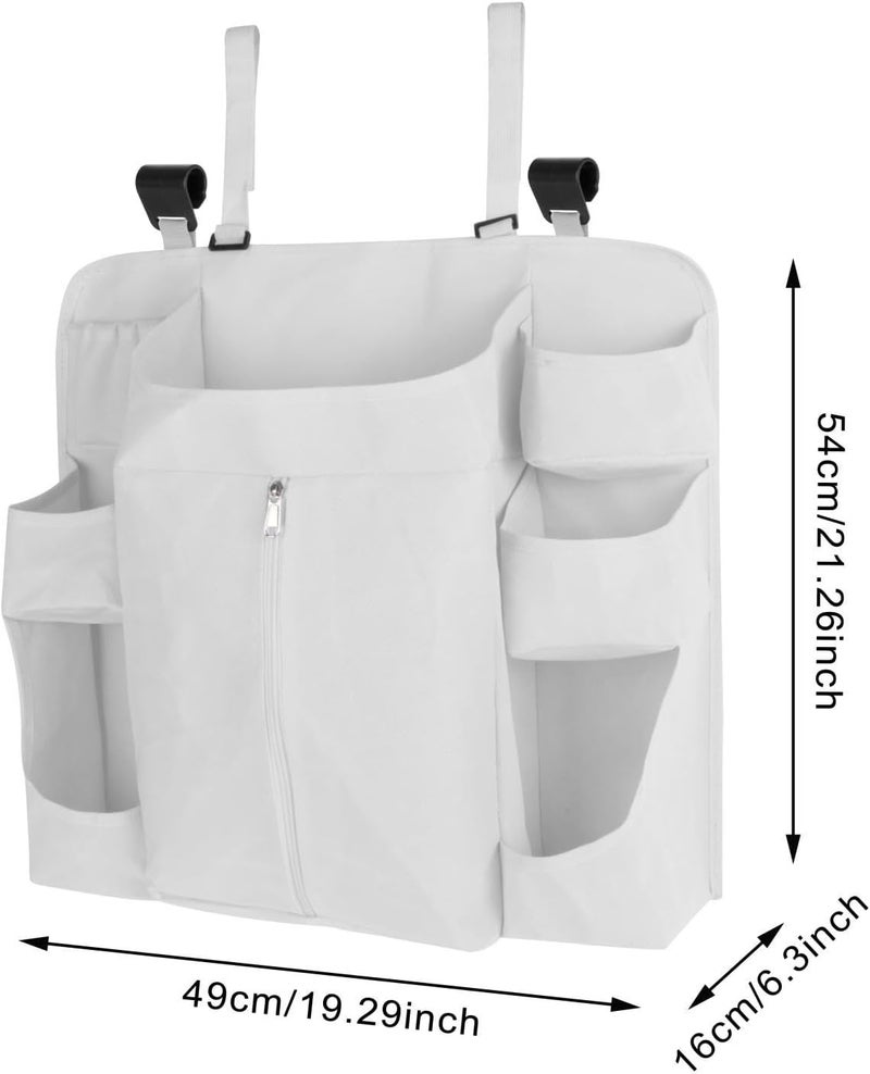 Hanging Diaper Organizer for Changing Table, Ample Storage, Nursery Diaper Stacker for Newborns, Girls and Boys, Gray - Image 3