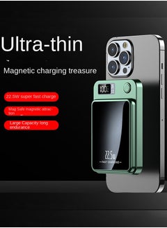 POWER Magnetic Power Bank 10000mAh, Wireless Portable Charger, Compatible with Magsafe, For iPhone ，ipad, Samsung,  and other brands and compatible with charging other digital products with USB DC-5V input  - Image 1